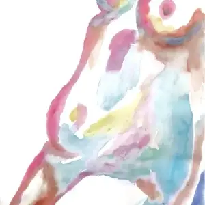 Schwebende Farben des Körpers